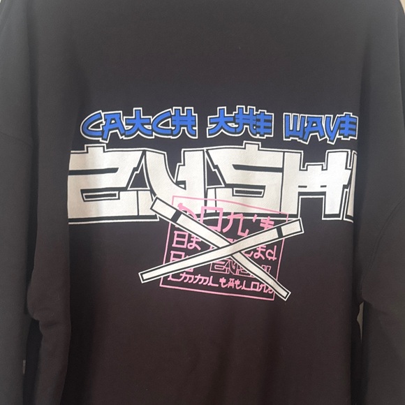 TenCo Zushi Black Graphic Crewneck Sweater - Picture 3 of 8